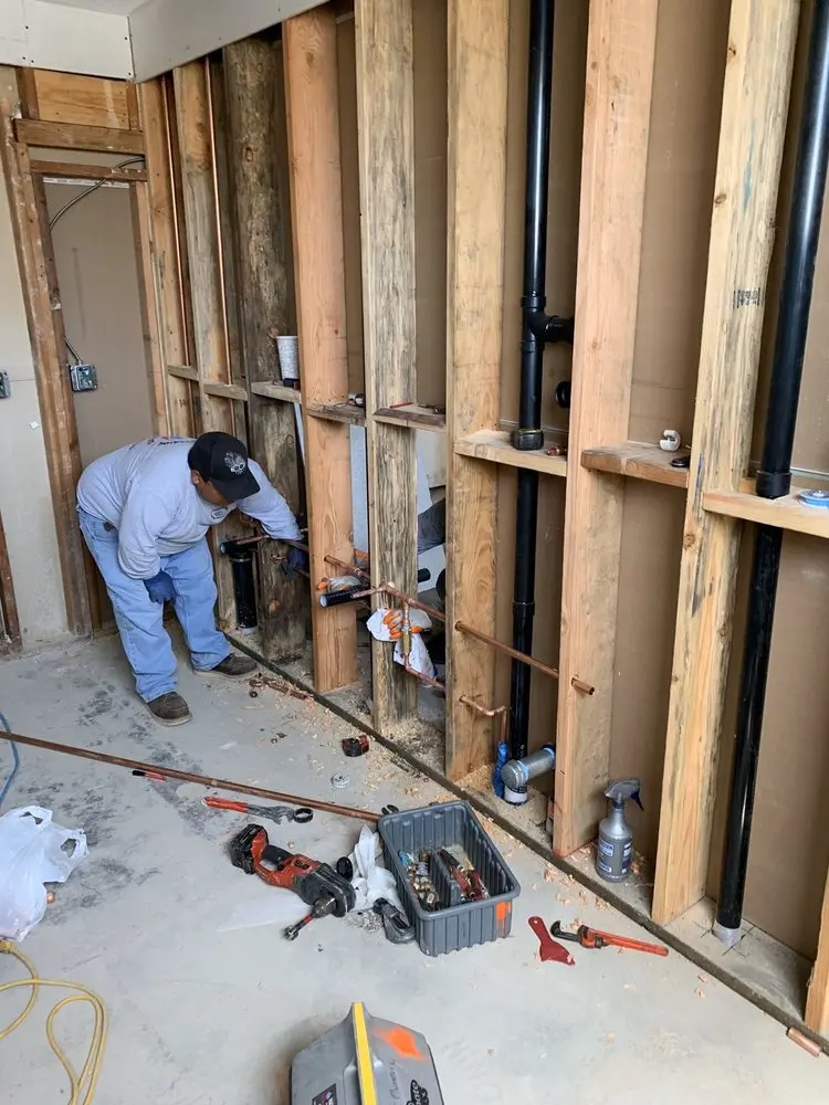 Commercial rough-in plumbing for Water Heater Replacement in Cape May Point